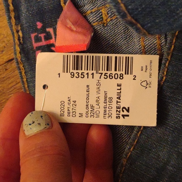 Girls boot cut semi evasee Jeans - Picture 3 of 4